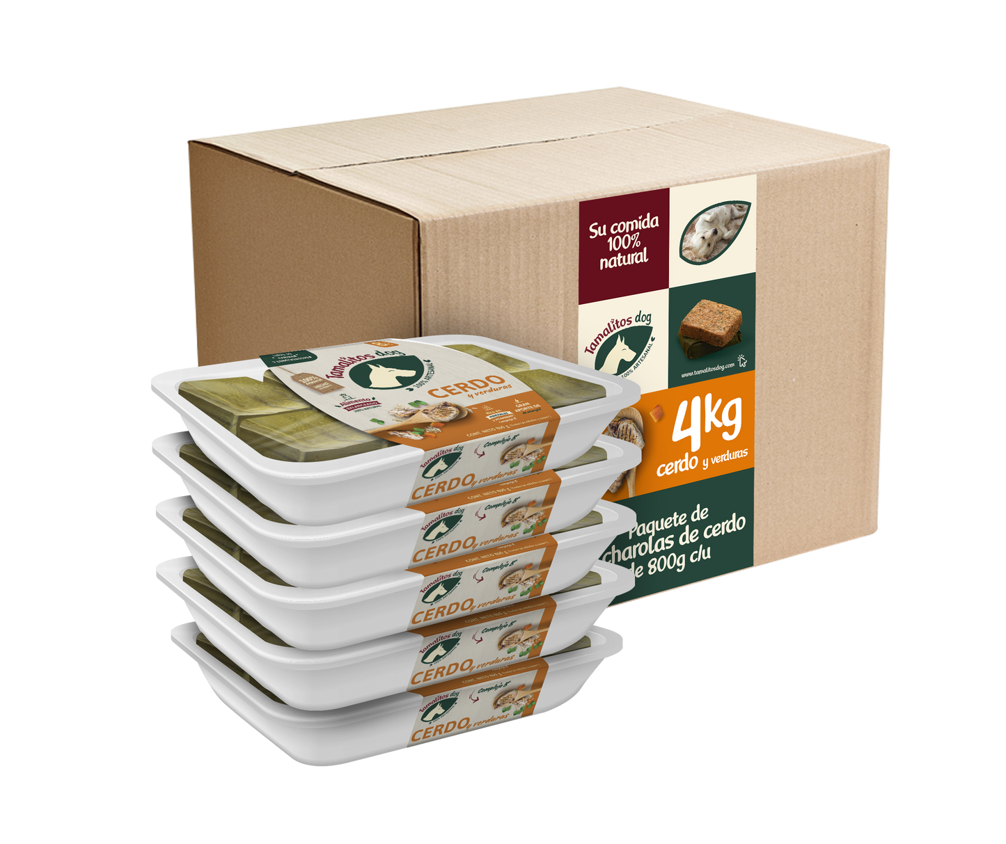 Paquete 5 piezas de Cerdo de 800g