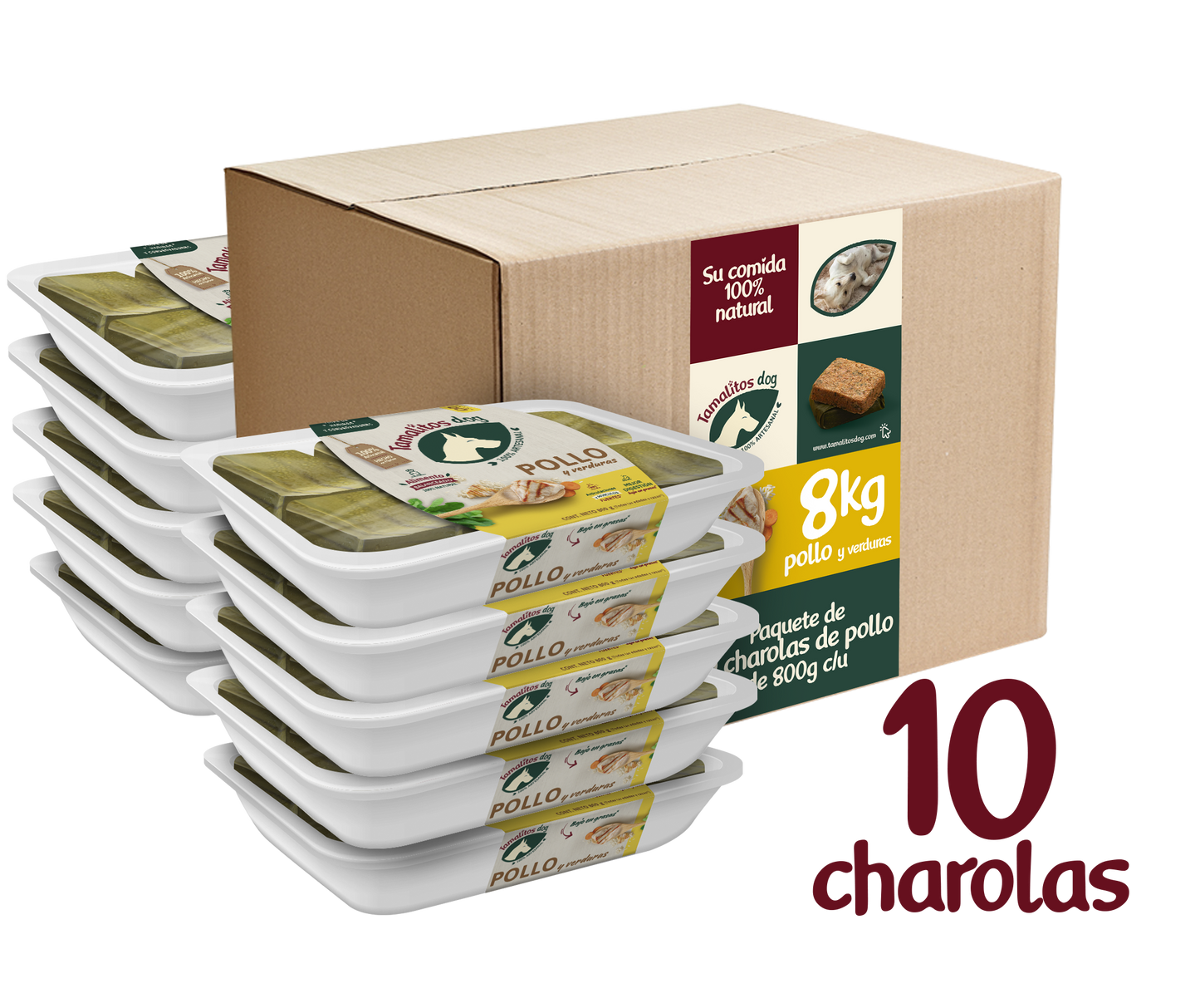 Paquete 10 piezas de Pollo de 800g