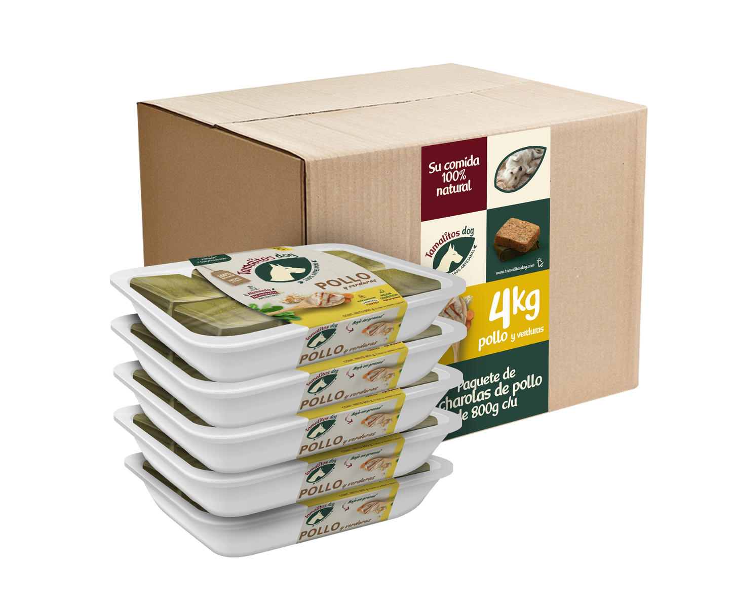 Paquete 5 piezas de Pollo de 800g