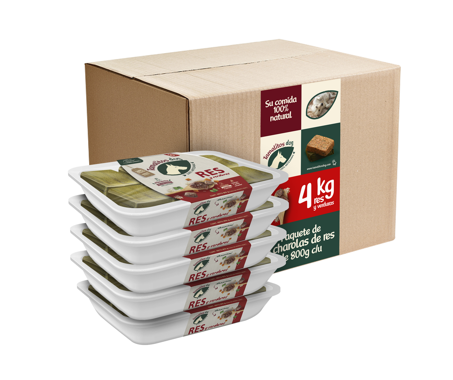 Paquete 5 piezas de Res de 800g