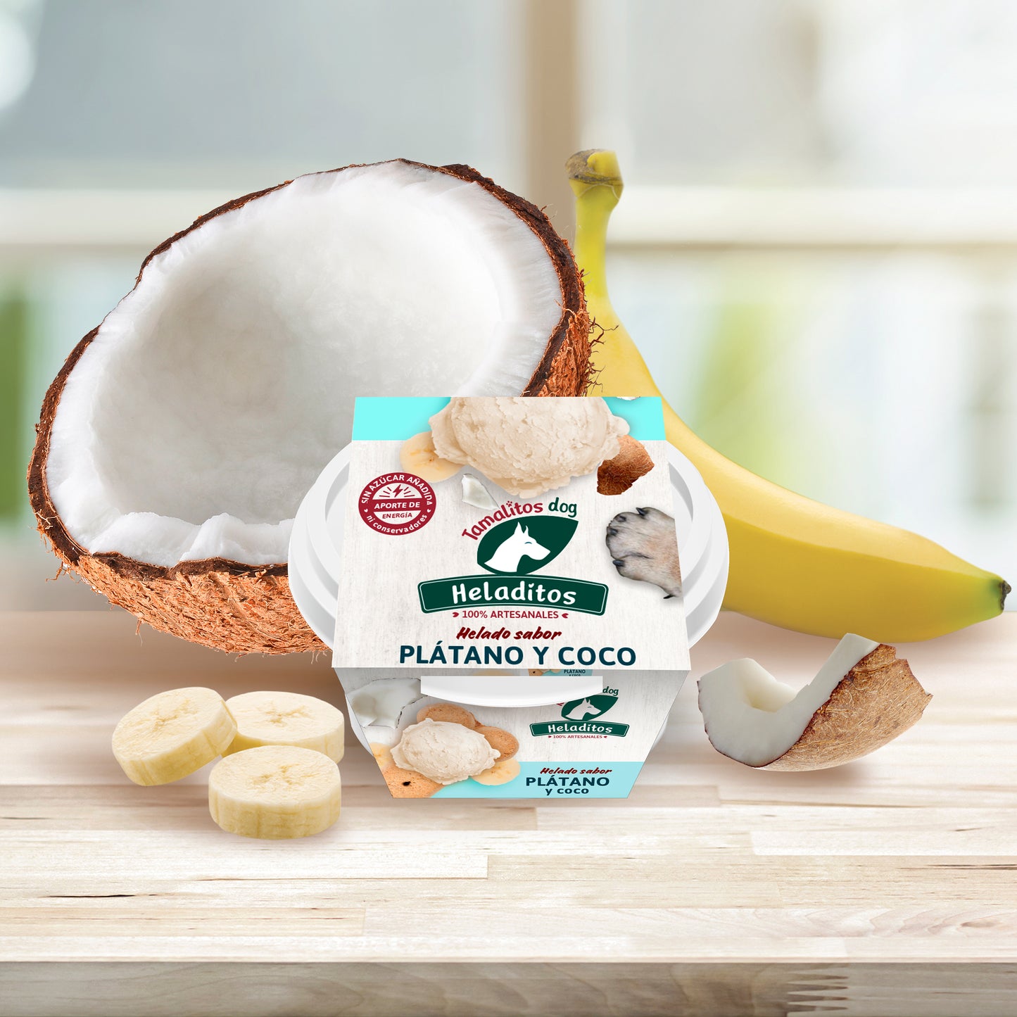 Heladitodog Platano Coco