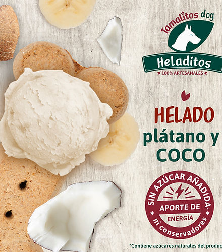 Heladitodog Platano Coco