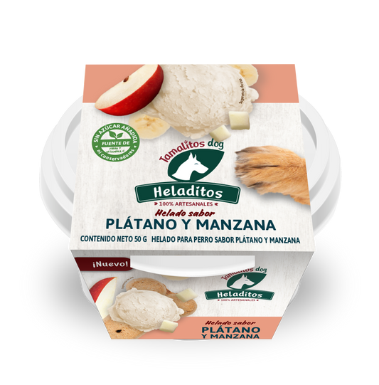 Heladitodog Platano Manzana